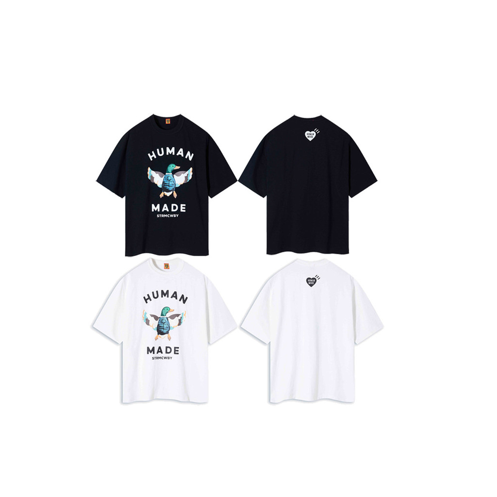 P7XJ Human Classic Mallard English Print Heart Cylinder Bamboo Cotton Unisex Short Sleeve T Shirt