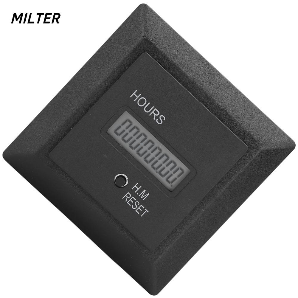 Đồng hồ đo giờ hiển thị kỹ thuật số MILTER, Hẹn giờ giờ giờ AC 100-240V, Tiêu thụ điện năng 0 đến 99