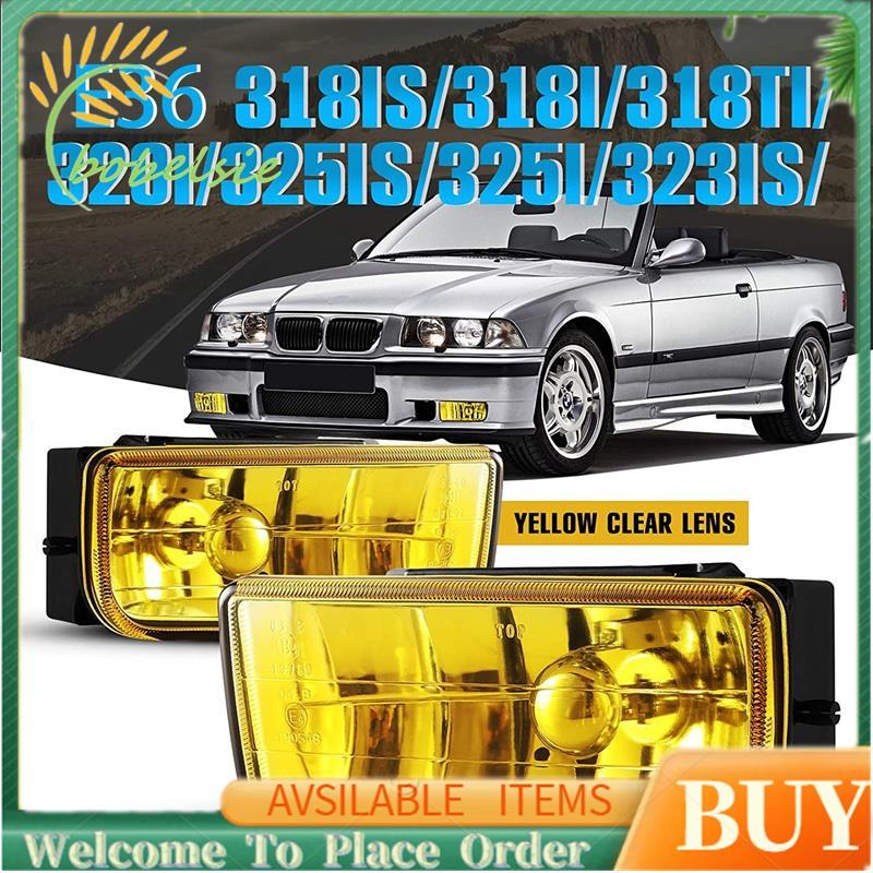 Đèn Sương Mù E36 Cho - M3 (E36) 3 Series 1992-1999 Lắp Ráp Thay Thế Đèn Sương Mù 1 Cặp (Ống Kính Vàn