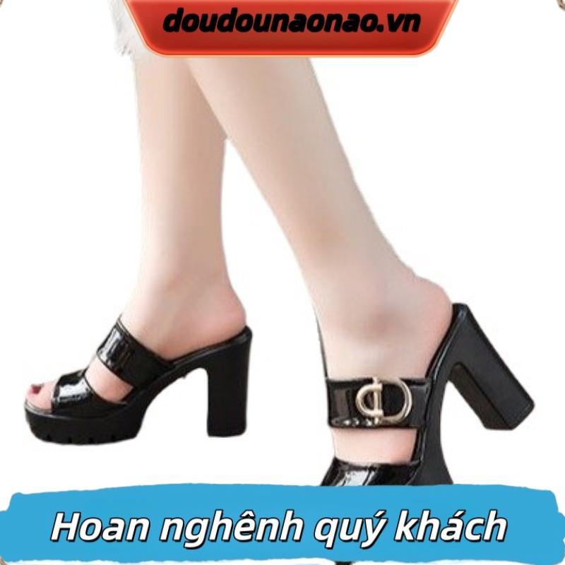 Thanh Toán Khi Nhận Hàng Xăng đan Cao Gót Đế Dày Thời Trang Mùa Hè 2024 Dành Cho Nữ cao gót nữ vuông