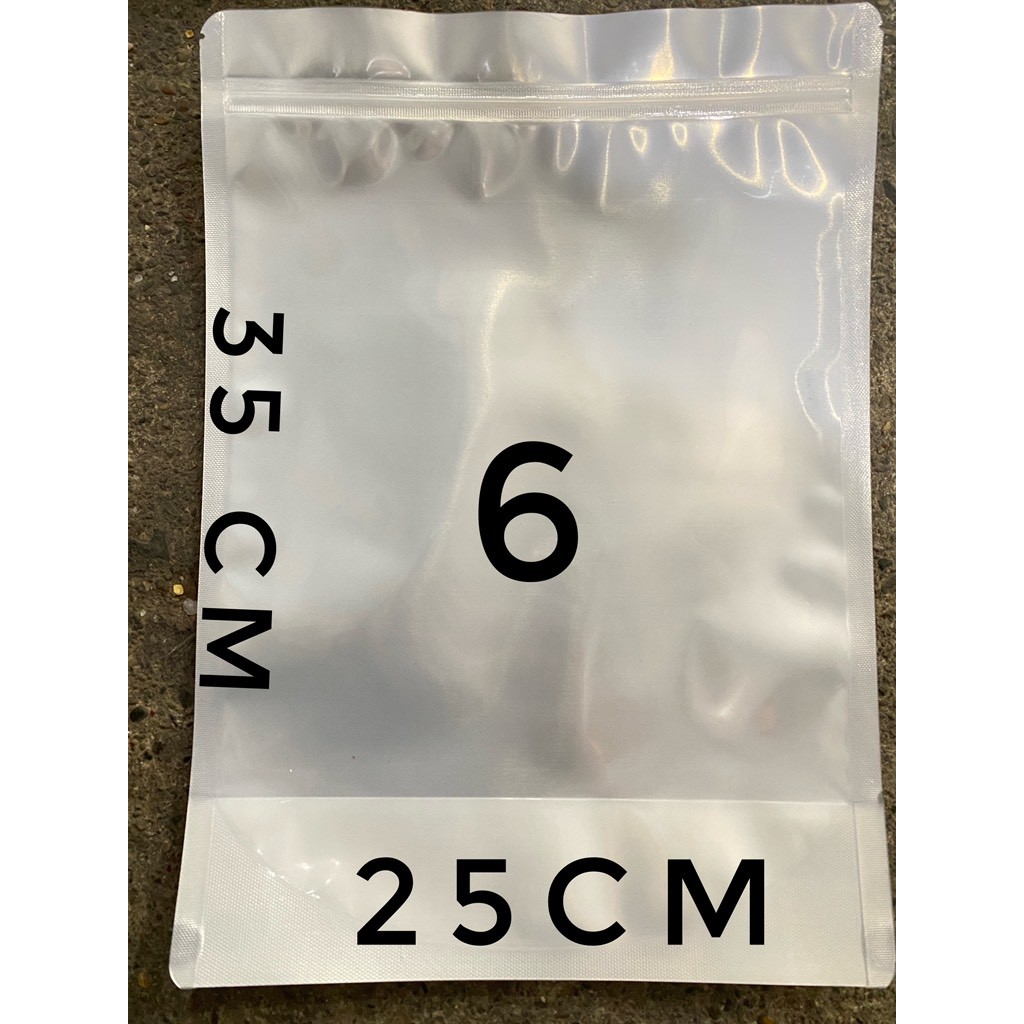 Túi Zip một mặt bạc mẫu 6 (35x25) 10c