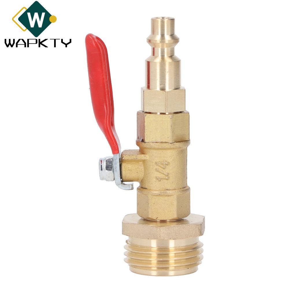 WAPKTY Khớp tưới vườn WAPKTY, Sợi nam / nữ 3 / 4in Nam GHT Ren Đồng thau Winterize Blowout Adapter, 