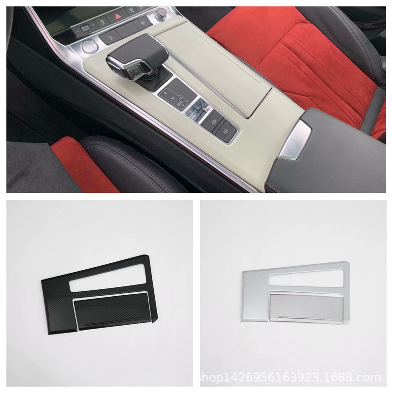 23 Audi A6L Gear Trim Sửa Đổi Bánh Răng Dịch Chuyển Bảng Điều Khiển Thích Hợp Cho 19 Audi A6L Tổng T