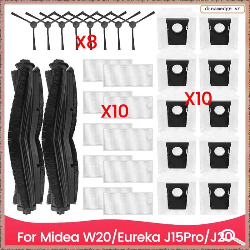 [dreamedge] Bộ 30 Bộ Túi Đựng Bụi Bàn Chải Và Lọc Cho W20 Cho J15Pro J20 Phụ Kiện Máy Hút Bụi Phụ Ki