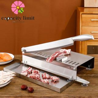 MÁY thái thịt GIỚI HẠN NĂNG LƯỢNG, có khay lưu trữ Máy cắt xương bằng thép không gỉ, Hướng dẫn sử dụng có thể điều chỉnh độ dày gia đình Máy cắt thịt cừu chống gỉ