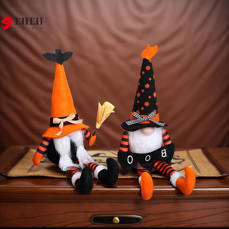 [EHEH] Trang trí Gnomes sang trọng Halloween, Halloween Dangle Leg Gnomes Doll Elf Dwarf - Gnomes Nh