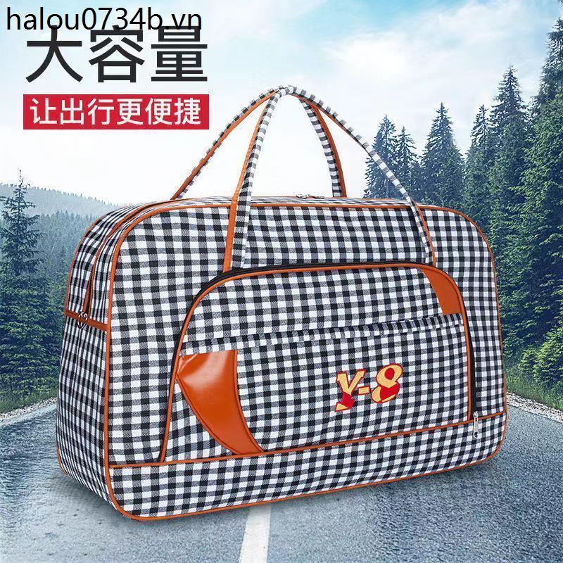 Túi Du Lịch Dung Tích Siêu Lớn Túi Duffel Nữ Di Động Nhẹ Đơn Giản Nam Dân Sự Túi Duffel Mạnh
