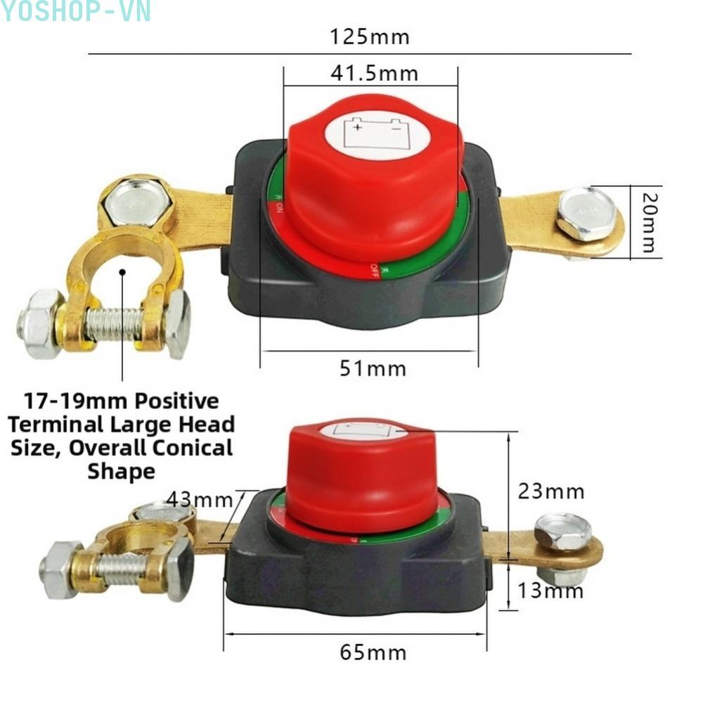 [Ysp]Battery Disconnect Switch 12V-24V Compatibility For Marine Marine RV Switch