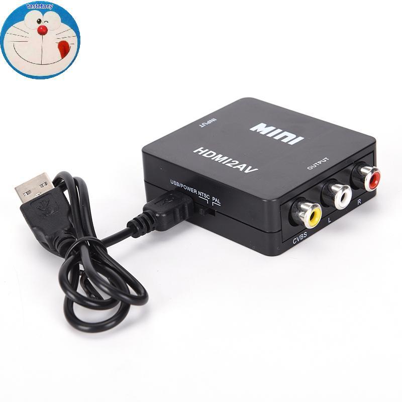 Tast HDMI Sang RCA AV / CVBS Adapter HD 1080P Mini HDMI2AV Video Converter EN