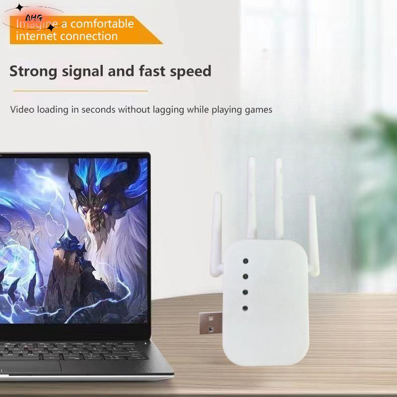 1PC Wifi Router dài Phạm vi tín hiệu tăng cường Router 300Mbps không dây Repeater 2.4G WIFI tín hiệu