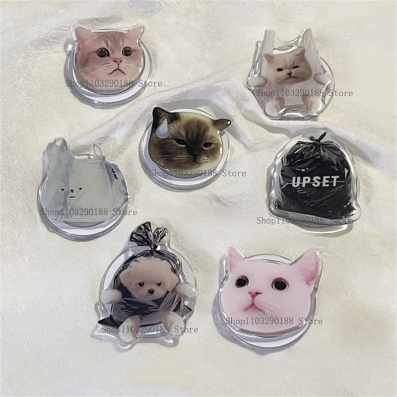 Korean Cute Cartoon Cat For Magsafe Magnetic Phone Griptok Stand For Magsafe Braceket Stand Support 