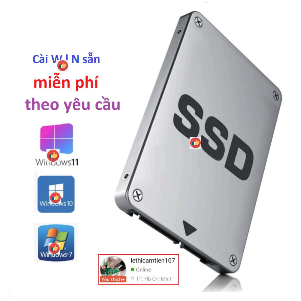 BH 12 tháng SSD cũ 120GB 240GB 500GB ổ cứng ssd laptop pc 32GB 64GB 64G 128GB 256GB 240G 512GB 480GB