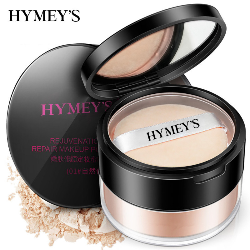 HYMEYS Trẻ hóa da & Thiết lập da mặt Kem che khuyết điểm bột mật ong Làm mới & Kiểm soát dầu Trang đ