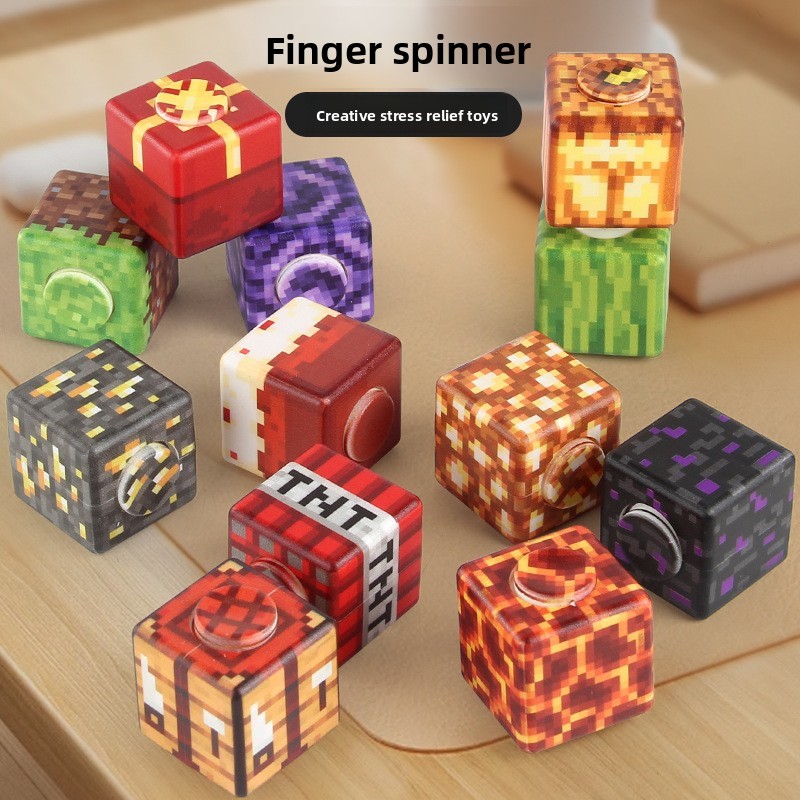 Đồ chơi giải nén mới lạ Ngón tay quay Top Infinite Rubik 's Cube Magic Dice Đồ chơi