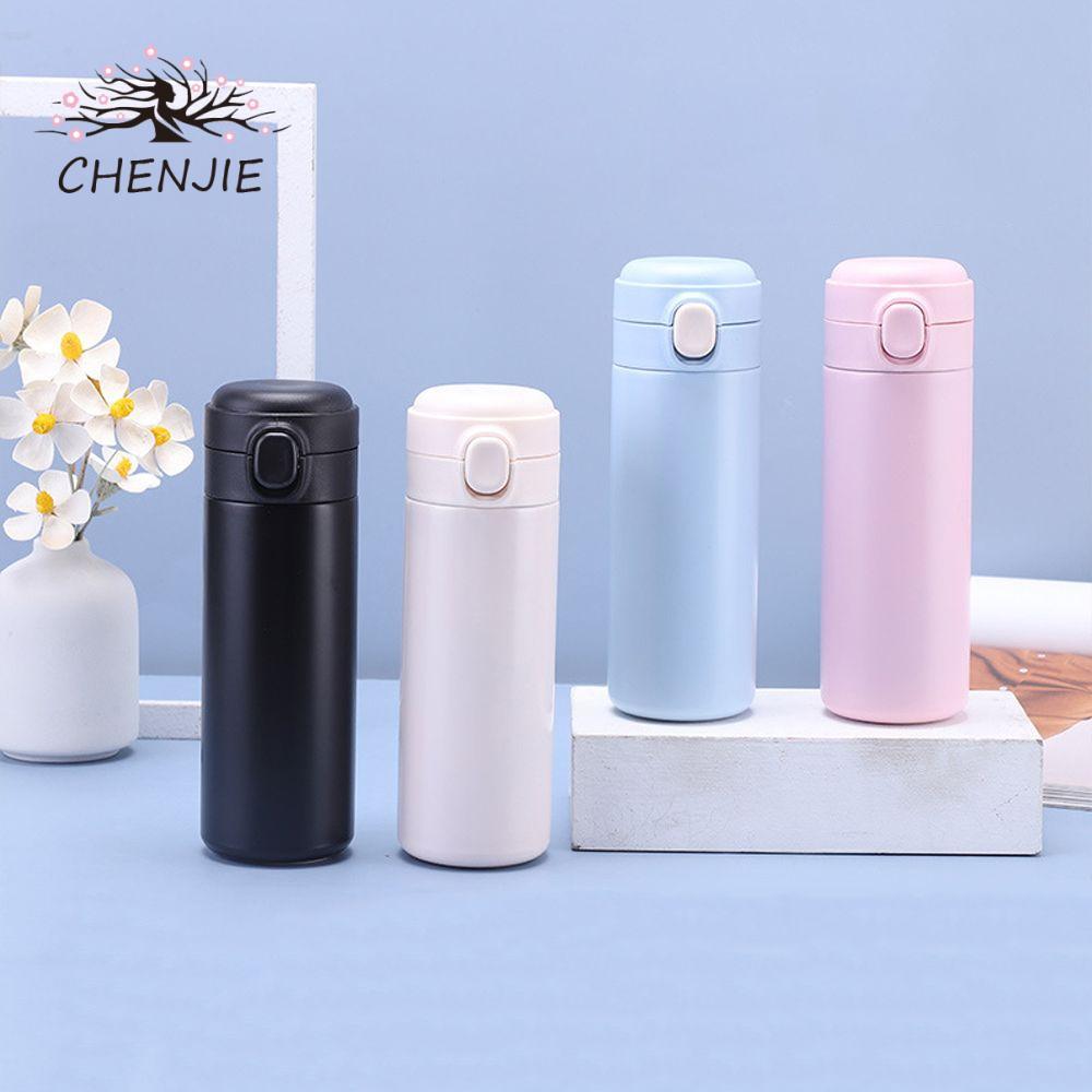 CHENJIE Bình giữ nhiệt CENJIE 320ml / 420ml Bình nước Quà tặng Cốc đậu cách nhiệt bằng thép không gỉ