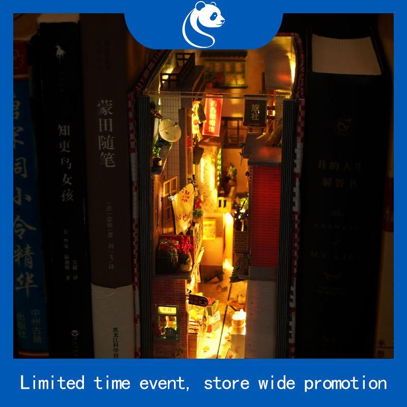 Mô hình BOOK NOOK, mô hình nhà búp bê Tặng KEO DÁN TC25, TC26