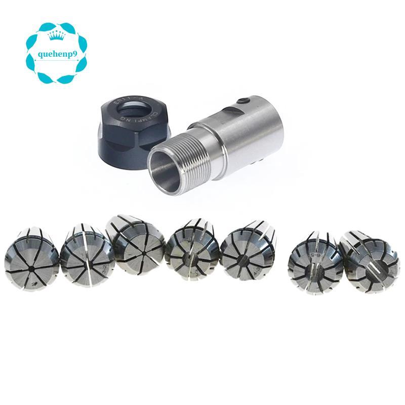 1 Bộ C25 ER20 14mm + 7 Cái 3 -12mm Collet Chuck Động Cơ Trục Nối Dài Thanh Trục Trục Trục Trục Colle