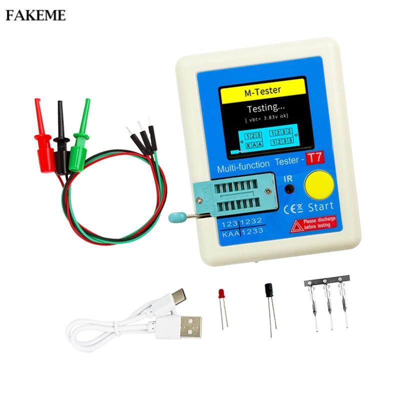 FAKEME Lcr Meter Transistor Meter Lcr-t7 Máy kiểm tra thành phần đa chức năng cho PNP
