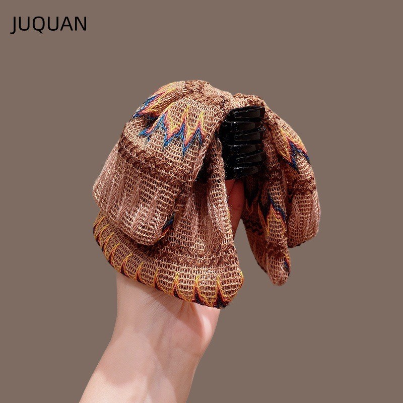 Váy len dệt kim boho retro nhiều màu sắc, style dân tộc, khí chất trung bình