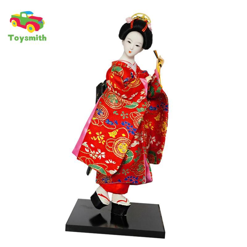 Nhật Bản Geisha Búp Bê Kim Sa 12 inch Để Bàn Trang Trí Châu Á Kabuki Hình Geisha