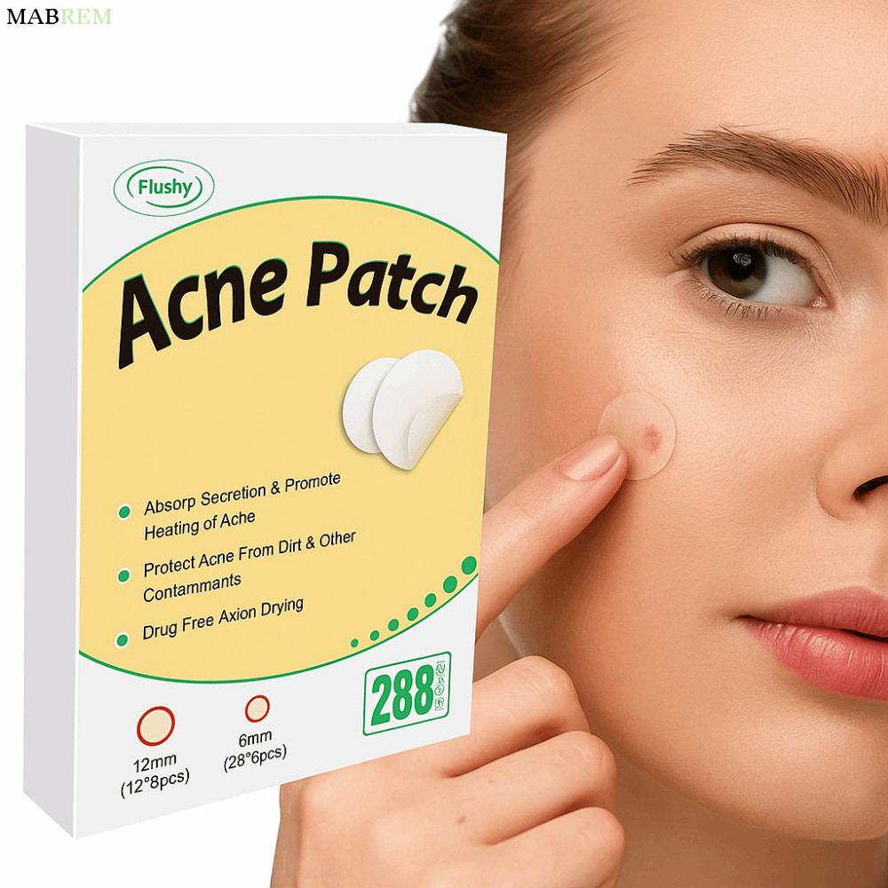 MABREM 288 Miếng Dán Mụn, Miếng Dán Mụn Vô Hình Hydrocolloid Tròn, Dưỡng Ẩm Miếng Dán Zit Chống Thấm
