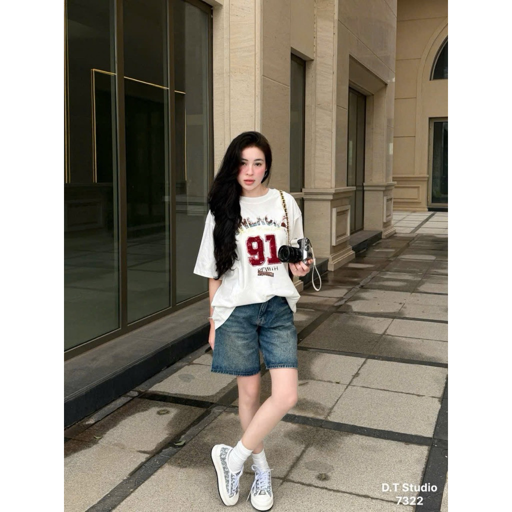 220DT9255Quần ngố jean Wgwe 7322“𝐐𝐮𝐢𝐧.𝐒𝐭𝐲𝐥𝐞”
