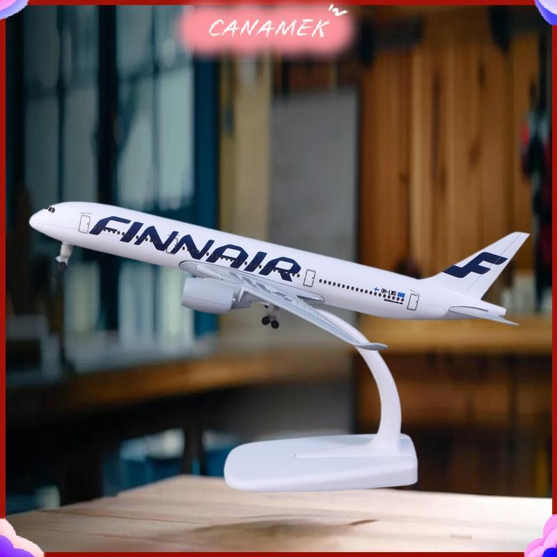 CANAMEK 1 Bộ Hợp Kim Kim Kim Loại Diecast Máy Bay Có Bánh Xe 20CM A350 Finnair Bộ Máy Bay Airbus 350