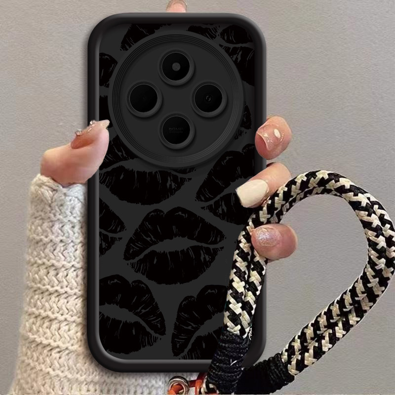 Ốp Môi Đen Cho Redmi14C 5G Redmi12 Redmi12C Redmi11A Redmi13 Redmi13 5G Redmi13X Redmi13C RedmiA3Pro