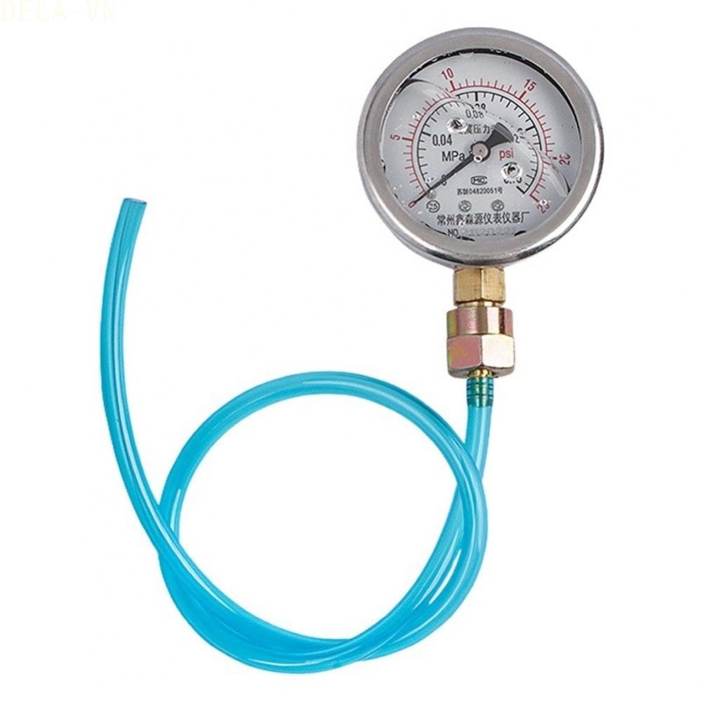 68mm Mechanical Turbo Boost Gauge 0-0.16MPa 600mm Hose Metal and Copper Material#DELA