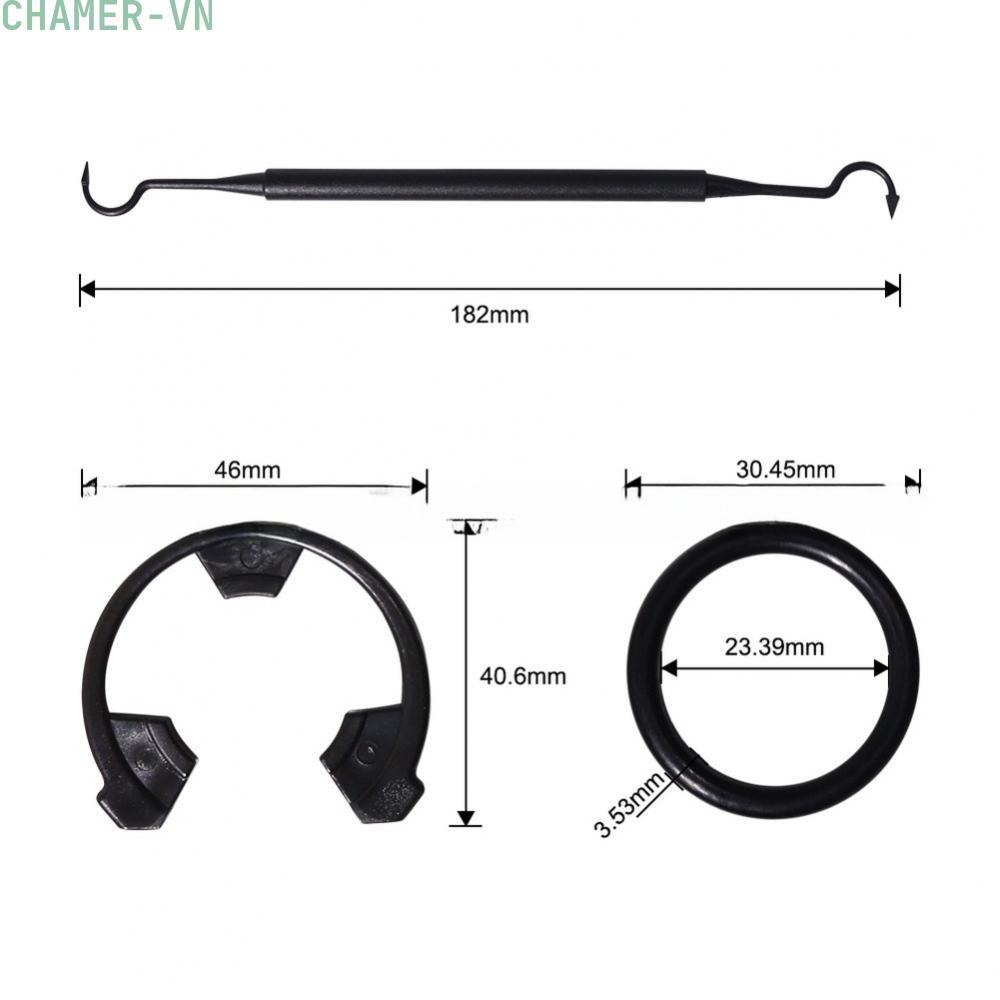 【CHAMER】Water Valve Seal Kit 4 Snap Rings 1 Hook Included 1 Silicone Grease Packet【HomeLiving】