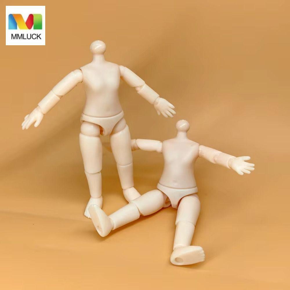 MMLUCK Đồ chơi búp bê khỏa thân, Hình cơ thể nhiều khớp Cơ thể búp bê, Đồ chơi DIY Trang phục có thể
