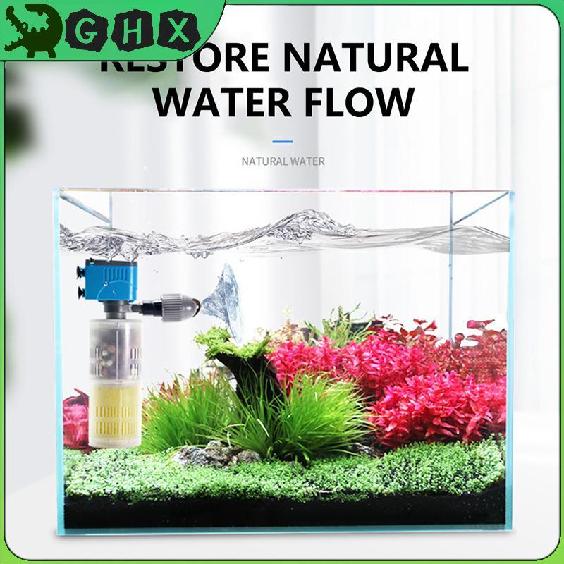 Máy tạo sóng GHX Đầu bơm quay Bể cá Máy tạo sóng oxy hóa 360° Tự động xoay và làm sóng cho bể cá ao VN