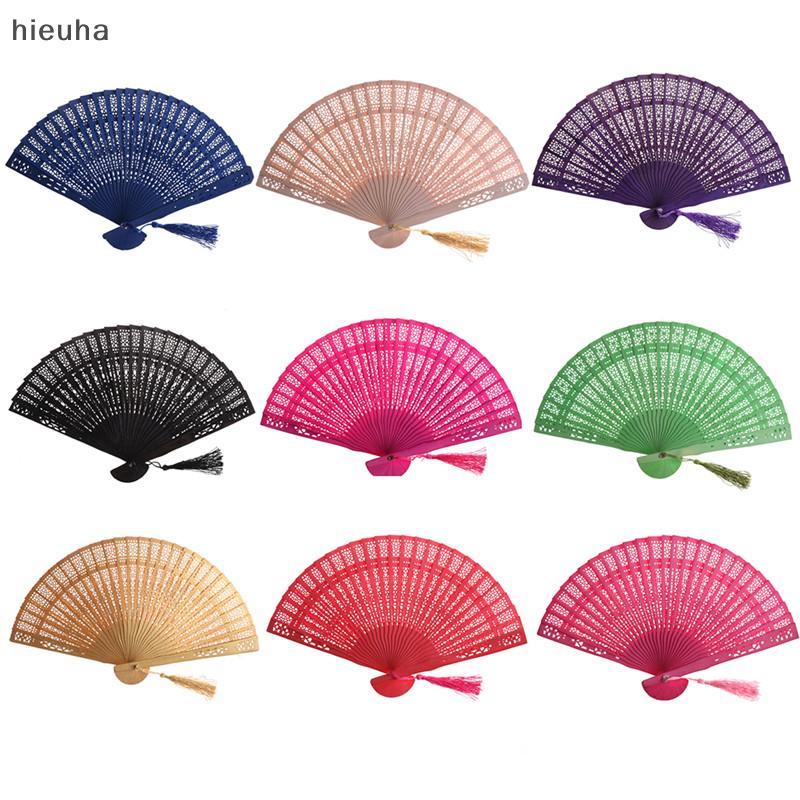 Pff thời trang đám cưới tay thơm bên khắc tre gấp fan hâm mộ Trung Quốc bằng gỗ Quạt CCD