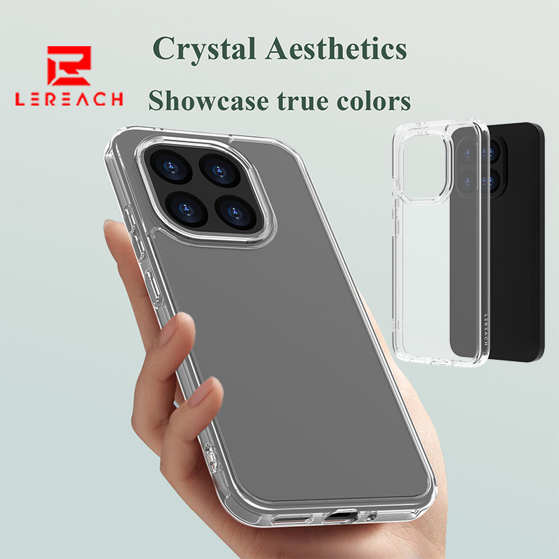 Lereach Clear Case cho Xiaomi 17 MI 17 Ultra 17 Pro Max 14T 15T Pro Ốp lưng chống trầy xước siêu mỏn