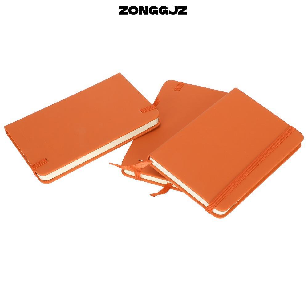 ZONGGJZ 3 Chiếc Notebook, A6 Notepad Nhiều Màu Sắc, Dây Co Giãn Thời Trang Bìa Cứng Nhật Ký Da PU Gh