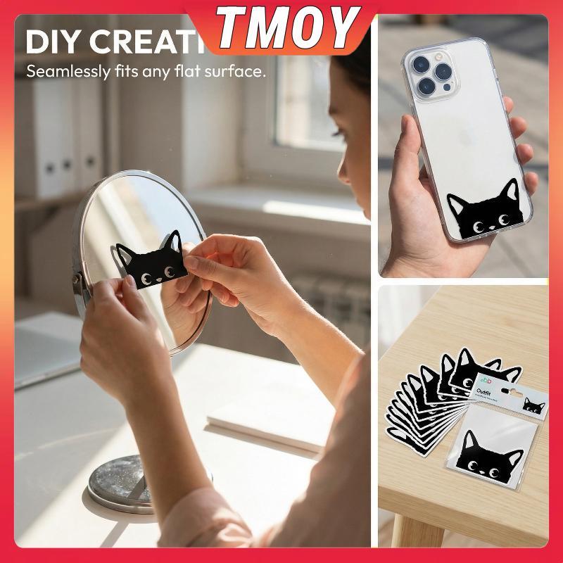 TMOY Cat Peeker Decal, Decal ô tô, Cat Peeker Stier, nk Button, Vinyl Decal, Stiers, Vinyl Stiers, E