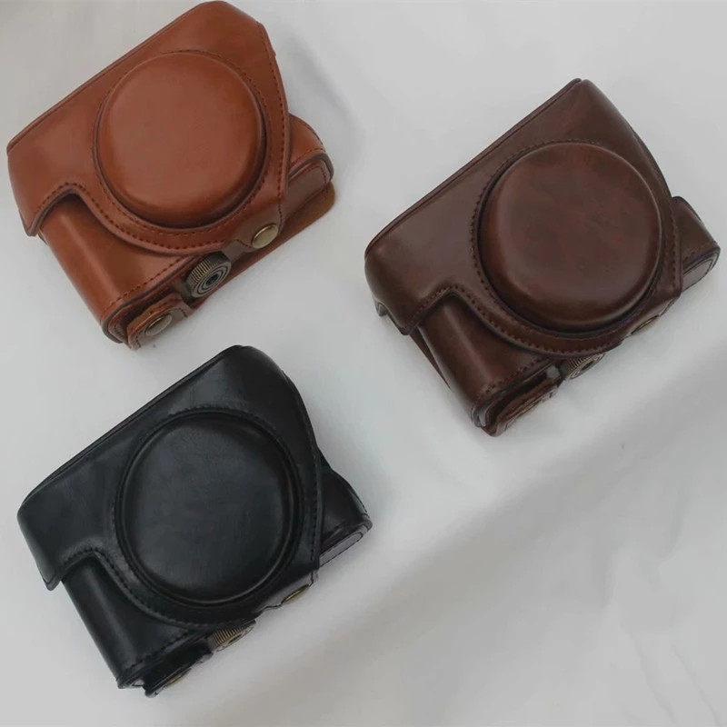 Thích hợp cho Vỏ da Sony ZV1 Túi đựng máy ảnh Sony ZV1 Vỏ bảo vệ máy ảnh kỹ thuật số zv1 Vỏ da máy ả