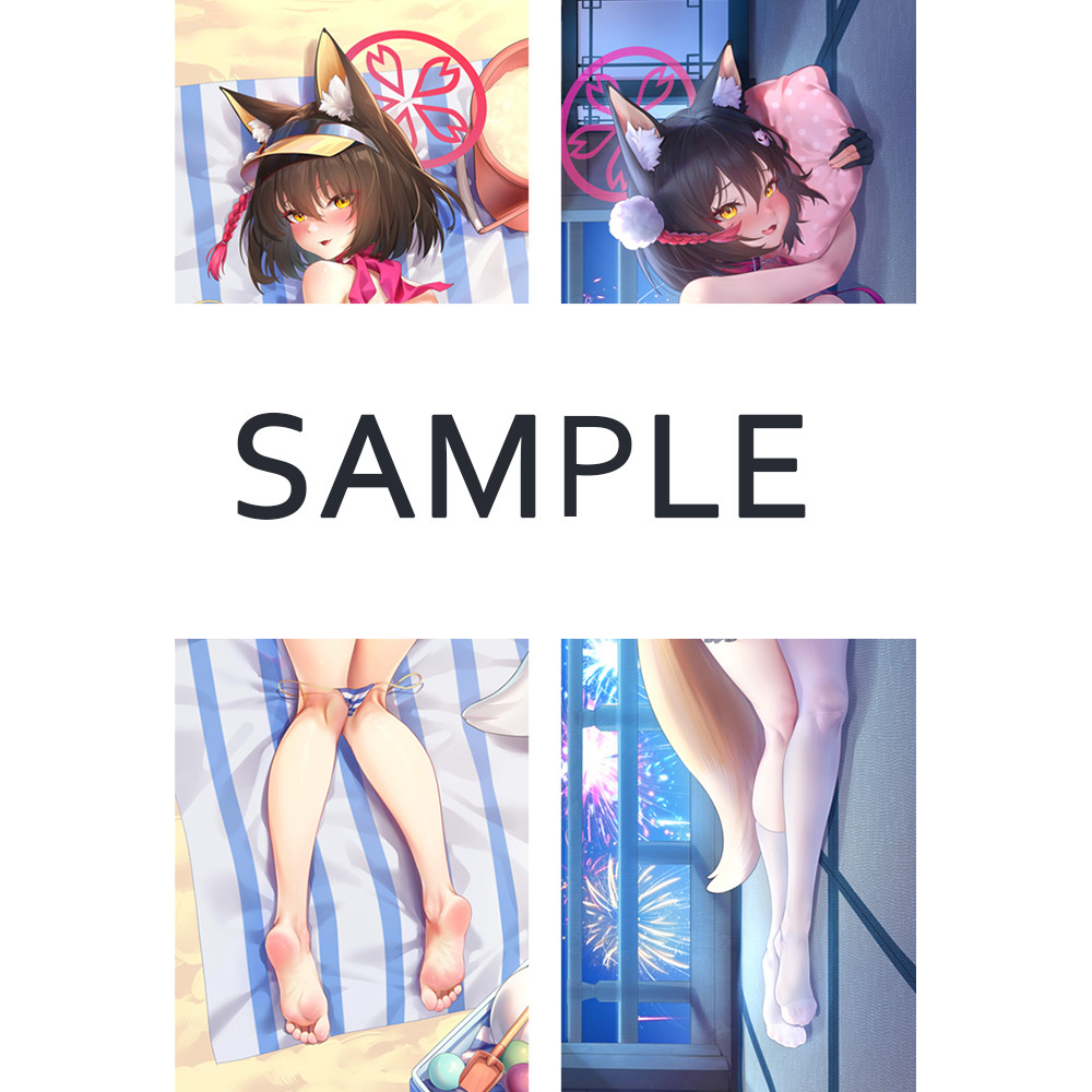 Blue Archive Dakimakura Ôm Body Gối Anime Kuda Izuna Gối Đệm