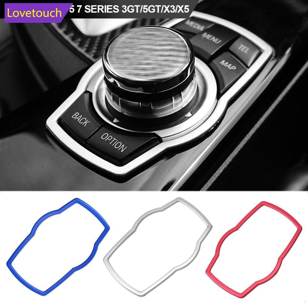 LOVETOUCH Kiểu Dáng Ô Tô Nội Thất Nút Đa Phương Tiện Bao Khuôn Viền Cho Xe BMW 1 3 5 7 Series 3GT / 