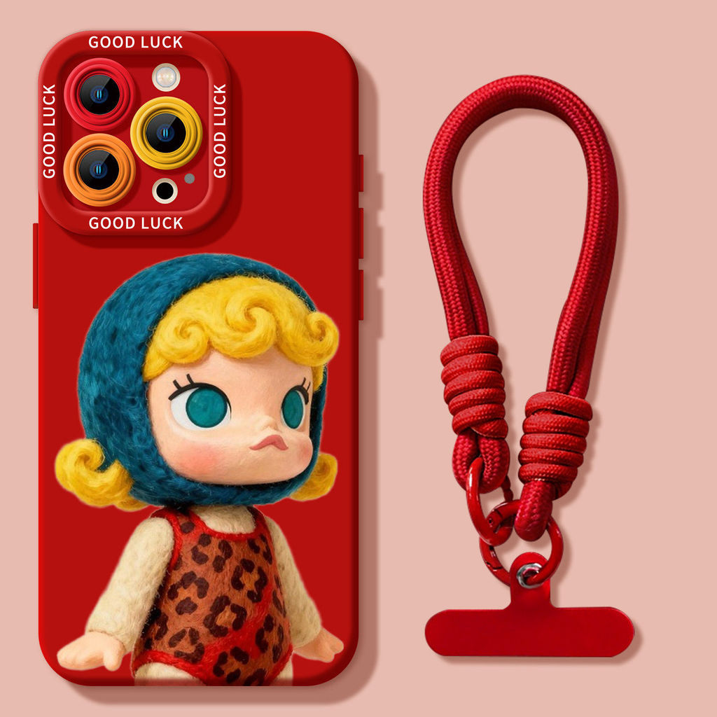 Thích hợp cho iphone17promax Ốp Điện Thoại Benming Năm Apple 17 Đỏ Molly 15 Hoạt Hình 13 Lễ Hội 16pr