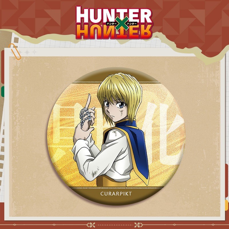 Huy Hiệu Anime Pin / bros anime hunter x hunter gon killua kurapika uk 58mm