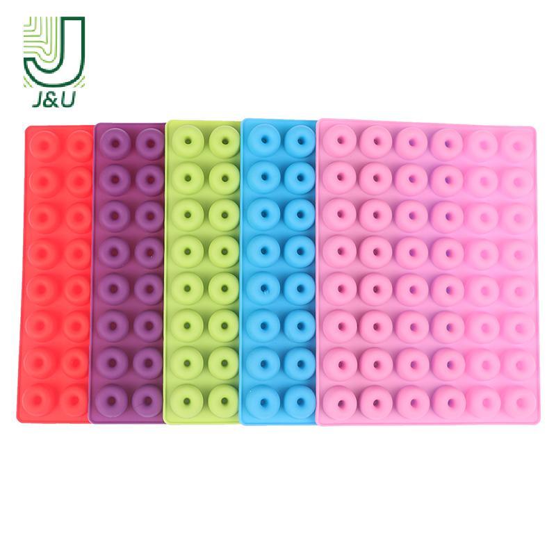 [J & U-T] Khuôn Chảo Bánh rán mini 48 lỗ Khuôn bánh rán silicon Muffin cho khuôn khay nướng bánh Làm