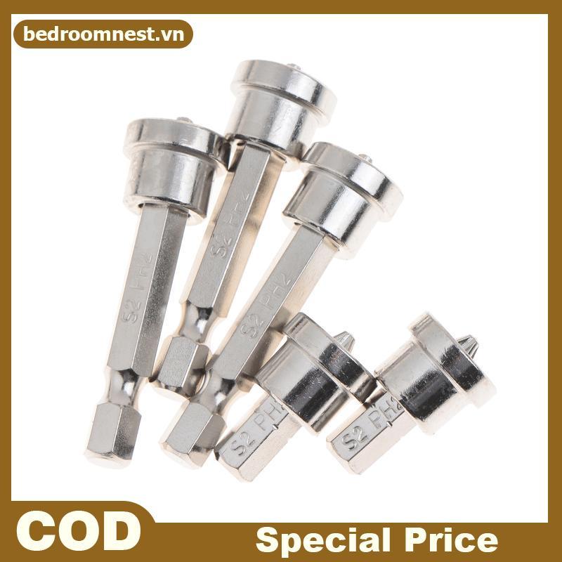 Bộ 2 mũi tuốc nơ vít PH2 25mm & 3 chiếc 50mm có nút chặn sâu.