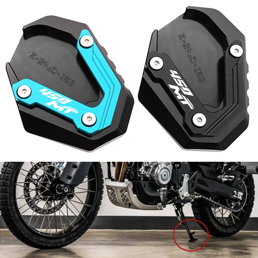 Cho CFMOTO 450MT MT450 CF 450 MT 450mt 2024 2025 Nhôm Xe Máy Bên Đứng Chân Đế Mở Rộng Tấm Chân Miếng
