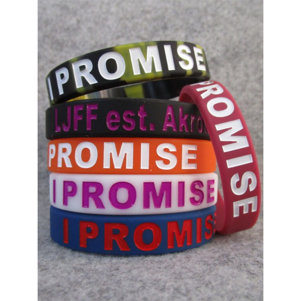 James Truyền Cảm Hứng Tôi PROMISE LJFF est.Akron Vòng Tay Thể Thao Silicon Dây Đeo Tay Quạt Trang Sứ