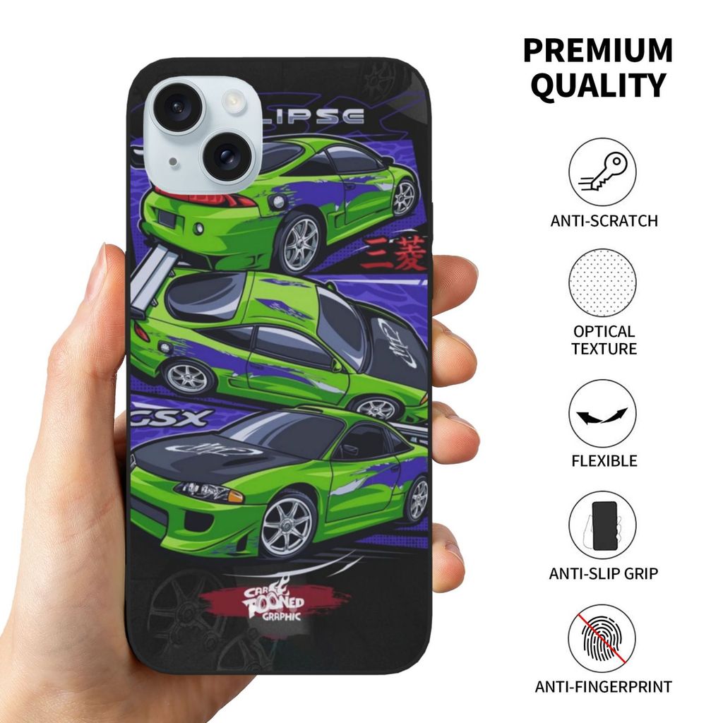 Ốp điện thoại Mitsubishi Eclipse Fast and Furious Iphone 16 17 Pro Max Plus X S