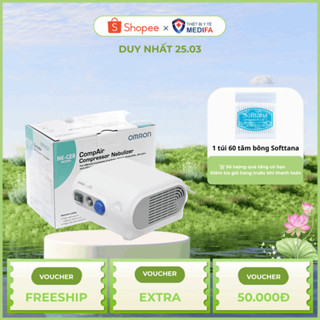 Máy Xông Mũi Họng Omron Ne-C28 Chính Hãng Nhật Bản, Thiết Kế Nhỏ Gọn Sang Trọng, Bảo Hành 2 Năm
