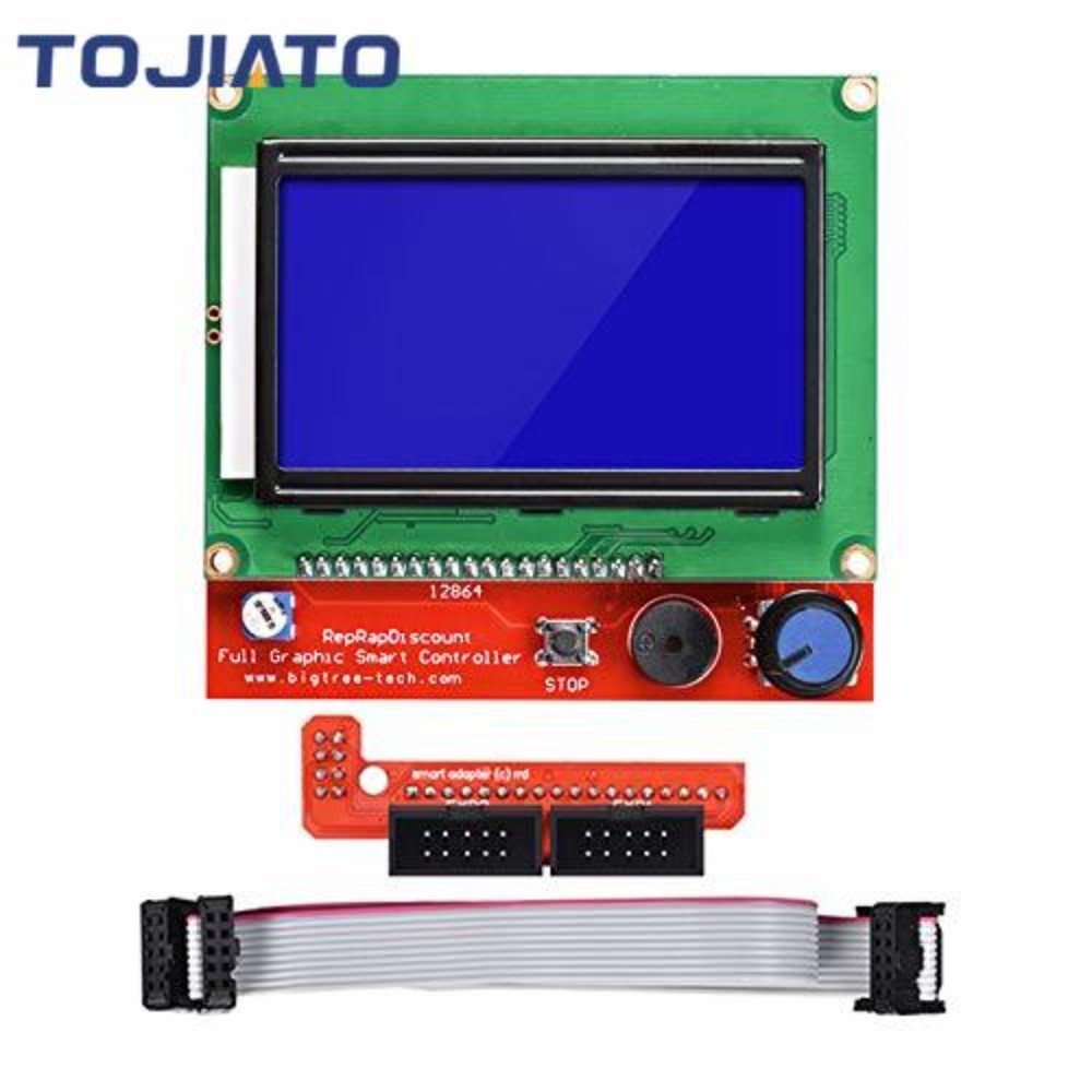 Máy in 3D Bộ điều khiển thông minh RAMPS 1.4 Mega2560 LCD 12864 Bảng điều khiển LCD cho Arduino 128x