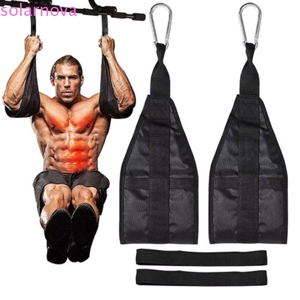 SolarNova Fitness AB Sling Straps - Đai hỗ trợ treo chân nâng cơ tập gym tại nhà, phù hợp nam nữ