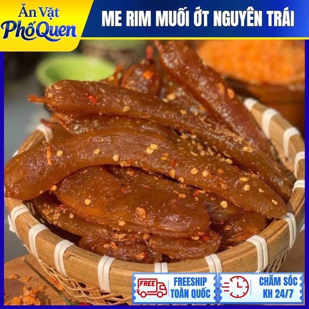 [HÀNG CHUẨN] Me Rim Muối Ớt Siêu Ngon - Chua Cay Mặn Ngọt - Me Rim Nguyên Trái - Đồ Ăn Vặt Ngon